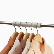 Orderly™ Set of 2 Ecru Clothes Rail Spacer Set- Shirts &amp; Suit options image