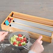 Bamboo Foil Dispenser for The Drawer -4 Compartment