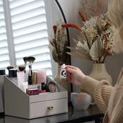 Classic Makeup Organiser- Taupe