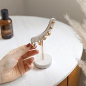 Earring Hanger- Oatmeal &amp; Linen