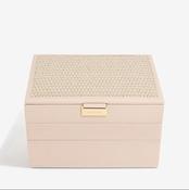 Raffia Classic Jewellery Box, Set of 3 - Various Colours