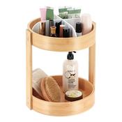 Bamboo Rotating Tray- Matt White- Single or Two Tiered