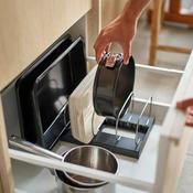 DrawerStore™ Grey Baking Tray Organiser