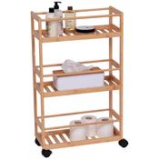 Bamboo 3  Shelf Trolly