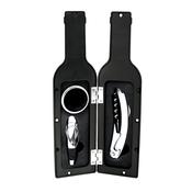 Wine Accessory Set in Bottle-Shaped Case