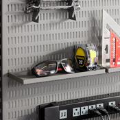 Pegboard Shelf Matte Grey