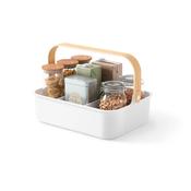 Bellwood Stackable Bin- White/Natural- Large