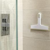 Duo Squeegee With Suction Holder - White