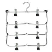 Multiple Skirt Hanger, Metal/Chromed