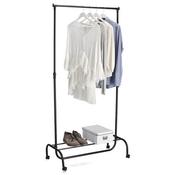 Mobile Clothes Rack, Metal/Plastic - Black