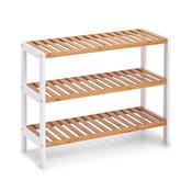 Shoe Rack With 3 Shelves, Bamboo/MDF - White