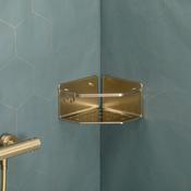 Corner Storage Basket Serenity Gold