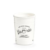 Garlic Storage container, Metal - White