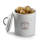 Potatoes Storage Container,2900ml, Ceramics - White