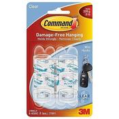 Command™ Mini Clear Hooks with Clear Strips Value Pack image