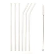 CLEAR REUSABLE GLASS STRAWS image