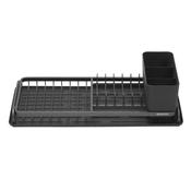 Compact Dish Drying Rack Dark Grey