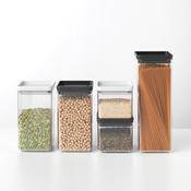 Square Stackable Canisters Mixed Size and Colour image