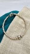 Handcrafted Silver “Strands B3” bracelet  image