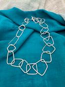 Hand Forged Sterling Silver “Chain Reaction S” Necklace  image