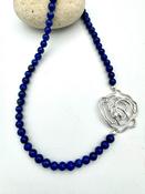 “ Flower 1 with Lapis” handmade necklace  image