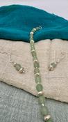 Handmade Silver and Frosted Aventurine “Strings” Bracelet  image