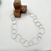 “Eclipse" Silver Chain Necklace. image