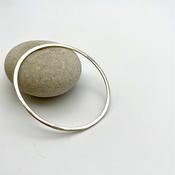 Handmade Silver “Beaten” Bangle image