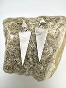 Handmade Silver Earrings “Sleek lines 4”.