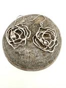 “Flower” handmade sterling silver earrings  image