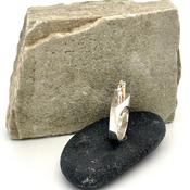 “Skyline” Silver Ring with Gold detail image