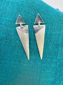 Handmade Silver “Sleek lines 1” Earrings 