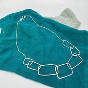 Handmade Silver “Chain Reaction 7” necklace 