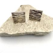 Handmade Sterling Silver “Dash” cufflinks image