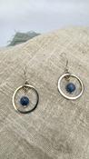 Handmade Silver “Swing1” Earrings with  Kyanite.