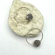 “Stray Lines” Silver Earrings  image