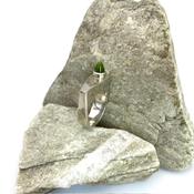 “Stature” Silver Ring with Peridot image