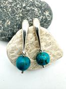 “Turquoise Teardrop” Silver and Natural Turquoise  image