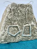 “Resistance” Silver Earrings on Chain image