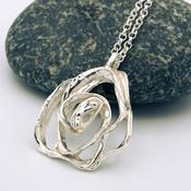 “Rose” Silver pendant. image