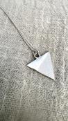 Sterling Silver “sHere lines 1” Handmade Pendant