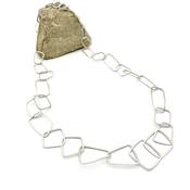Handmade Long Silver “Chain Reaction L” Necklace  image