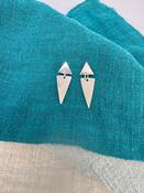 “Sharp Lines 3”Handmade Textured Earrings 