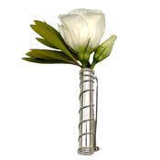 “Coils” Silver Buttoniere Holder
