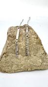 Handmade Silver “Threads2” Textured Earrings  image