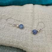 Handmade Silver and Kyanite “Catena” Earrings . image
