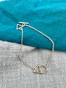 “Entwining” Handmade Silver and Gold Bracelet image