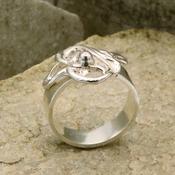 “Swirl” Silver Ring. image
