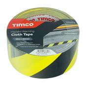 Hazard Warning Cloth Tape - Yellow &amp; Black