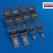 Faithfull Bi-Metal Flush Cut Wood/Metal Blades - 8pc